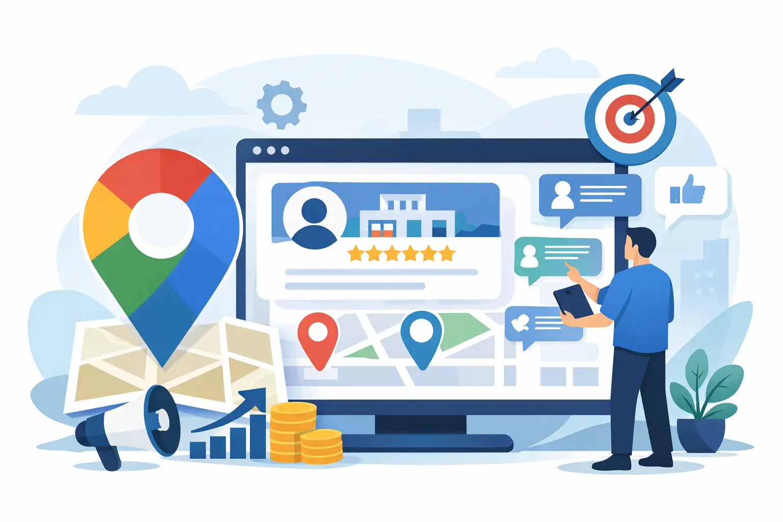 Gestão do perfil Google que gera clientes