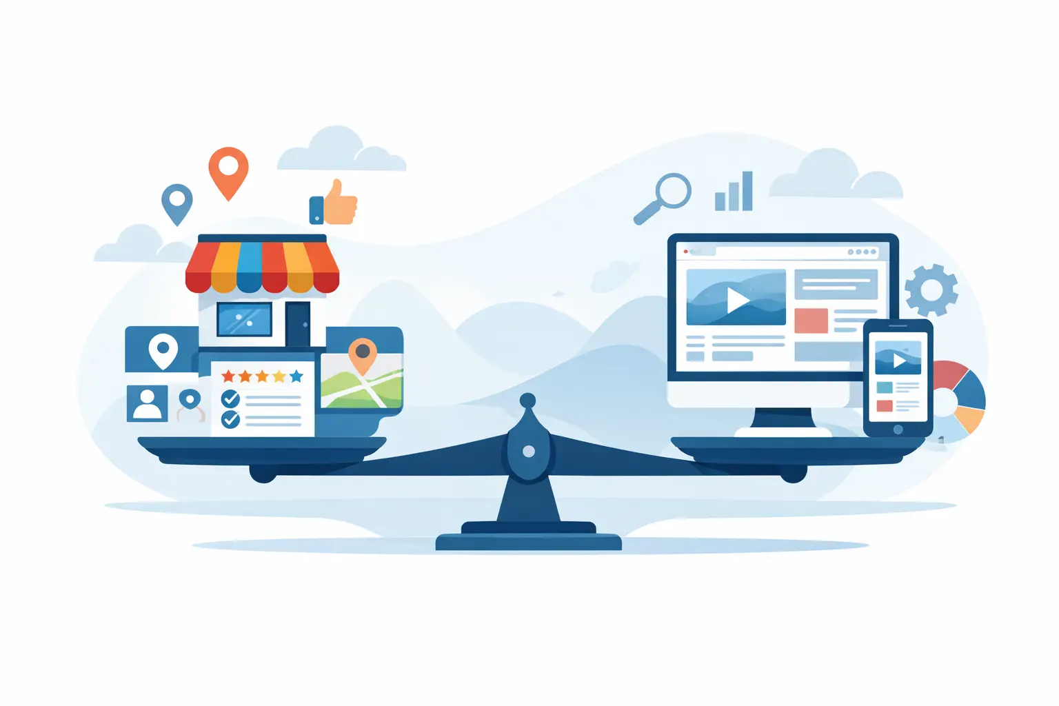 Google Business Profile vs website: qual pesa mais?